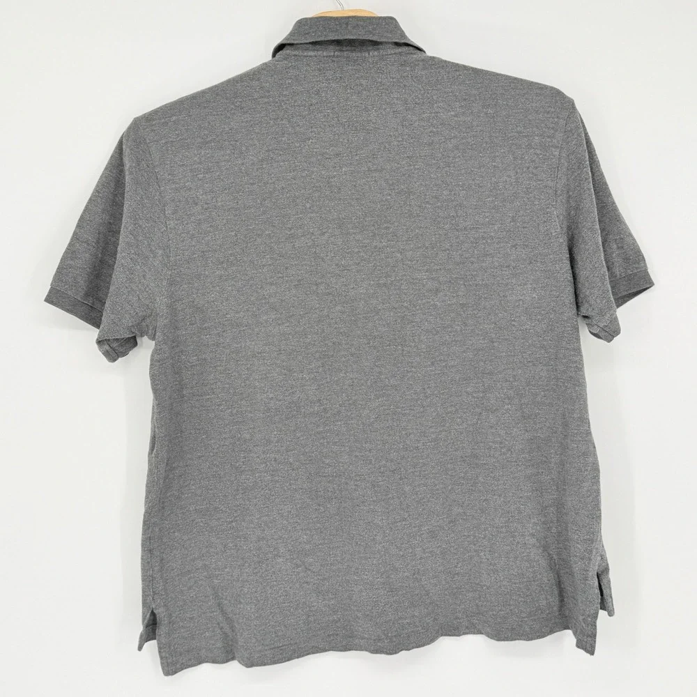 Polo Ralph Lauren Polo Shirt Mens 3XB Grey Big & Tall Pique Cotton Classic Pony